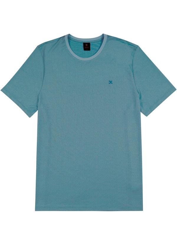 Exco - Camiseta Manga Curta em Jacquard Verde