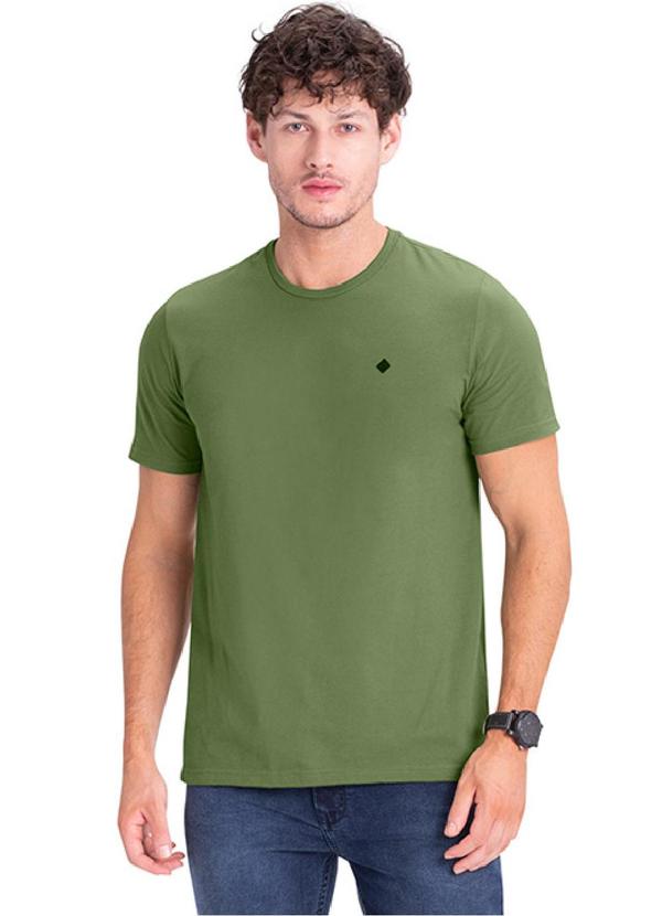 Rezzato - Camiseta Manga Curta Lisa Masculino Verde