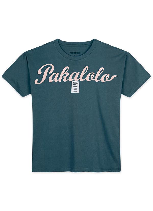 Pakalolo - Camiseta Manga Curta Masculina Azul