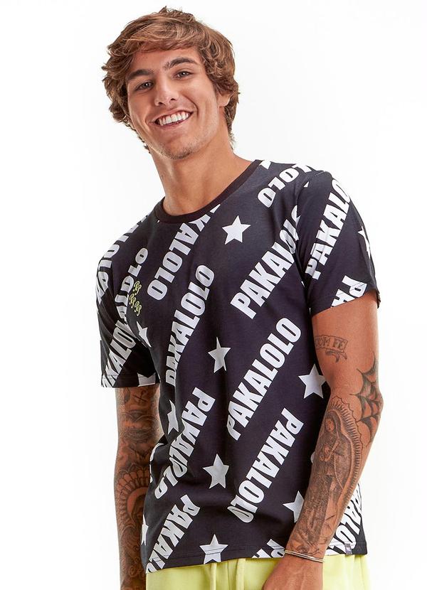 Pakalolo - Camiseta Manga Curta Masculina Preto