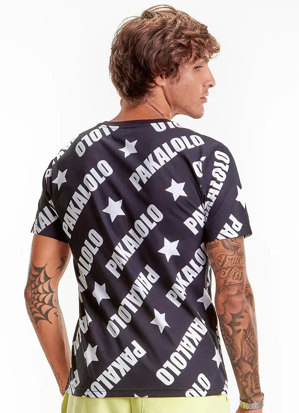 Pakalolo - Camiseta Manga Curta Masculina Preto 2