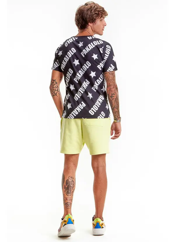 Pakalolo - Camiseta Manga Curta Masculina Preto 4
