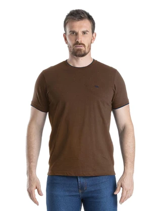 Biogás - Camiseta Manga Curta Meia Malha Camurça - BIOGÁS