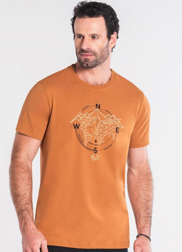 Svk Confort - Camiseta Manga Curta North West Laranja
