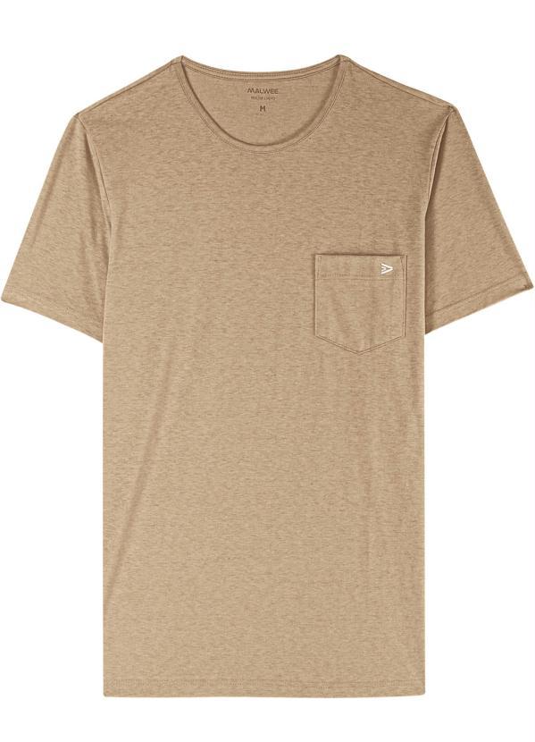 Malwee - Camiseta Marrom Masculina Slim Premium 3