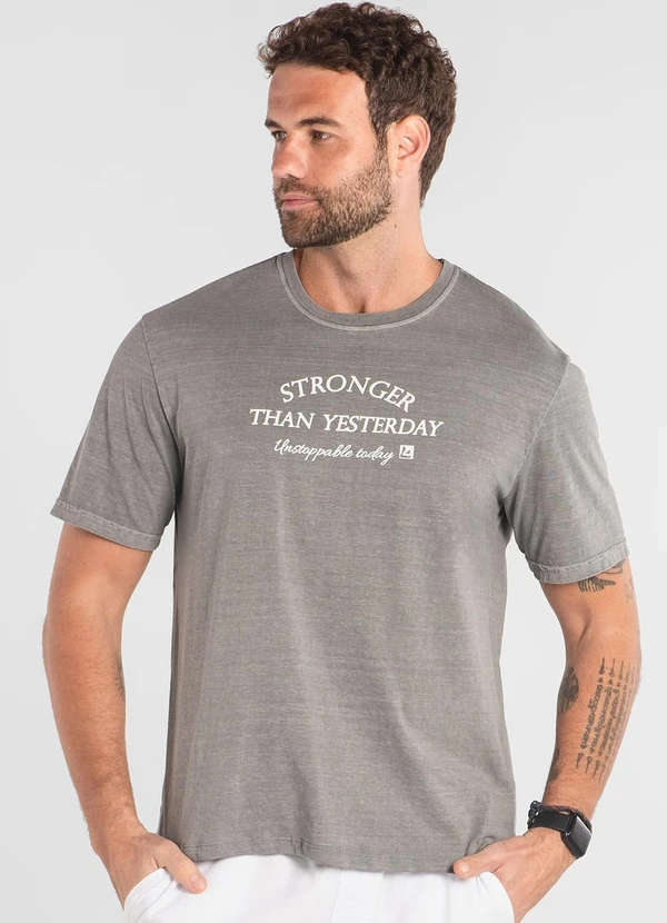 The Philippines - Camiseta Masculina Algodão The Philippines Cinza