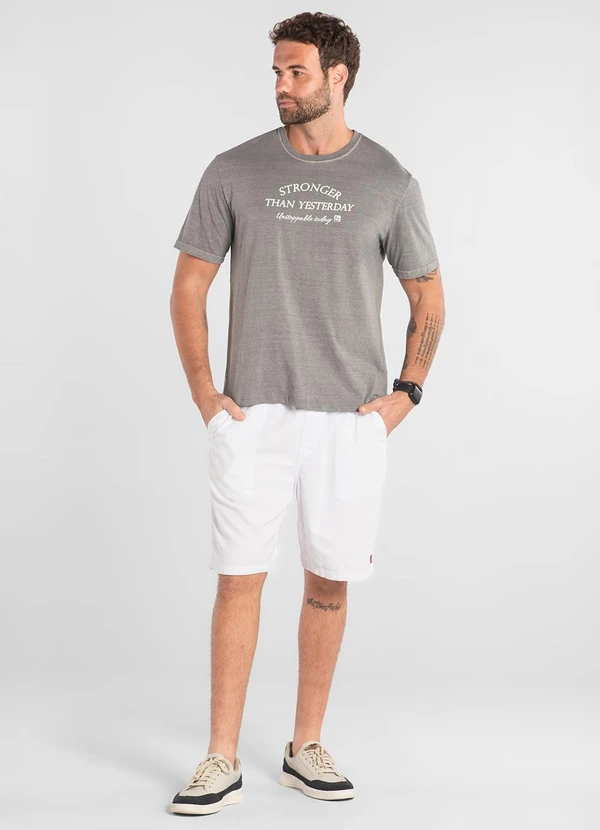 The Philippines - Camiseta Masculina Algodão The Philippines Cinza 3