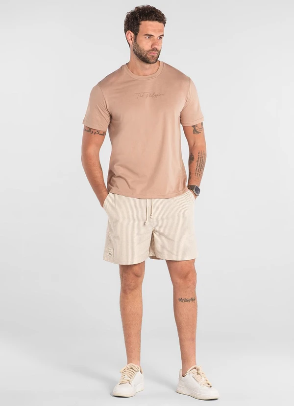 The Philippines - Camiseta Masculina Algodão The Philippines Marrom 3