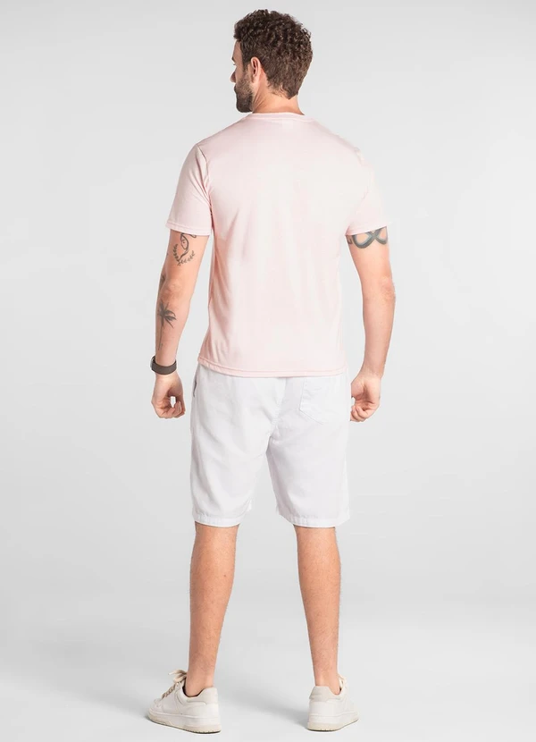 The Philippines - Camiseta Masculina Algodão Rosa 2