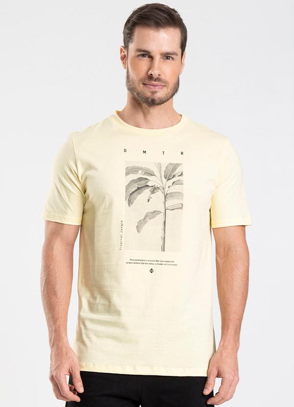 Diametro - Camiseta Masculina Amarelo