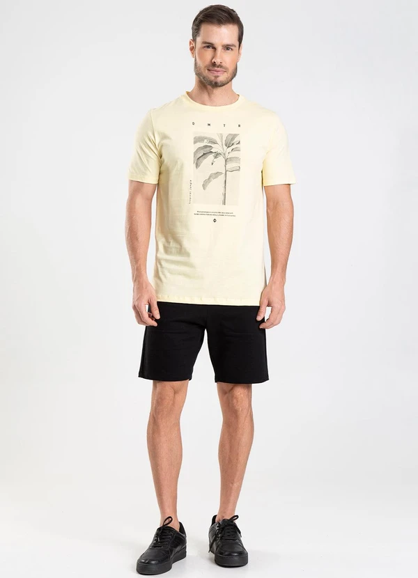 Diametro - Camiseta Masculina Amarelo 4