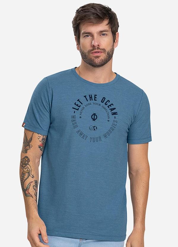 Diametro - Camiseta Masculina Azul