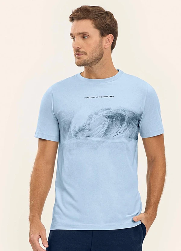 Diametro - Camiseta Masculina Azul 3