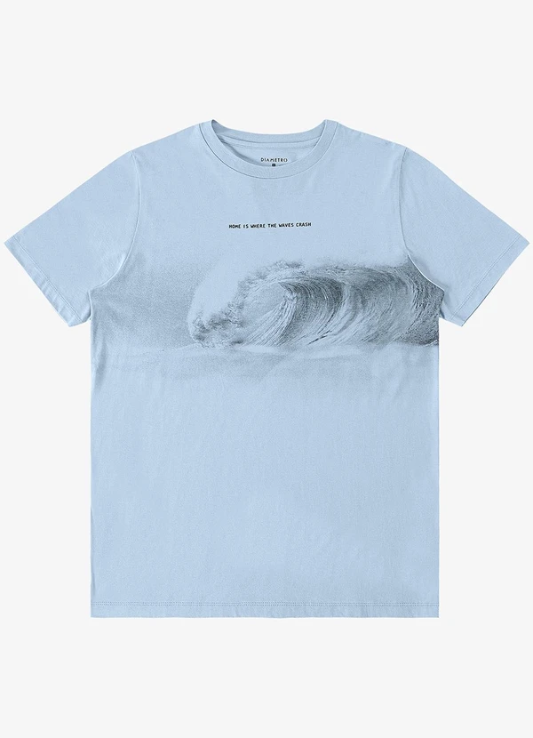 Diametro - Camiseta Masculina Azul 5