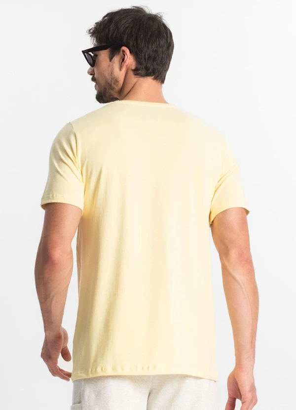 Diametro - Camiseta Masculina Basica Amarelo 2