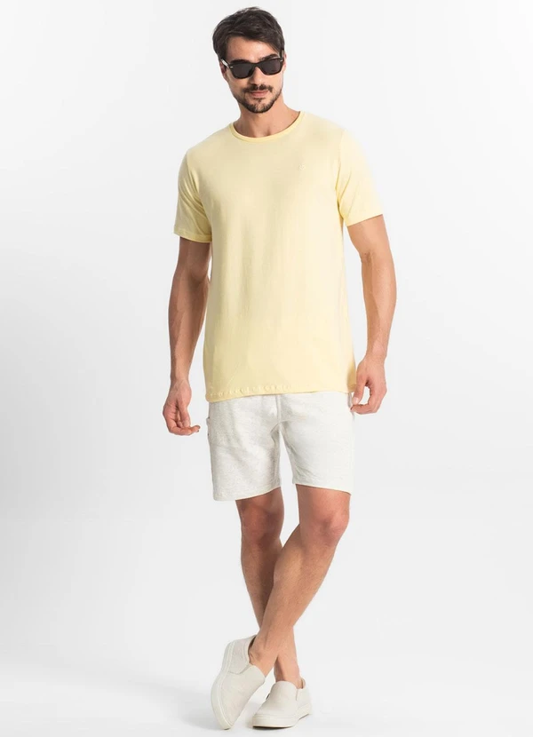 Diametro - Camiseta Masculina Basica Amarelo 3