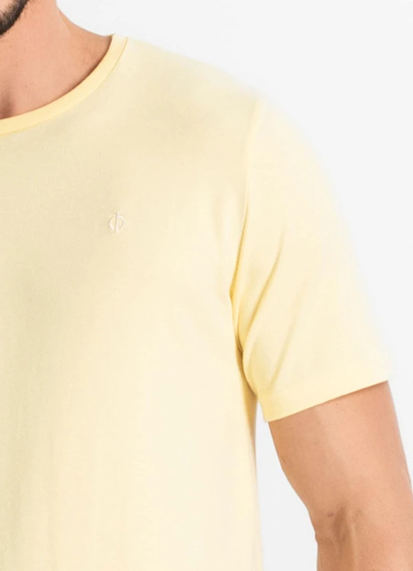 Diametro - Camiseta Masculina Basica Amarelo 5