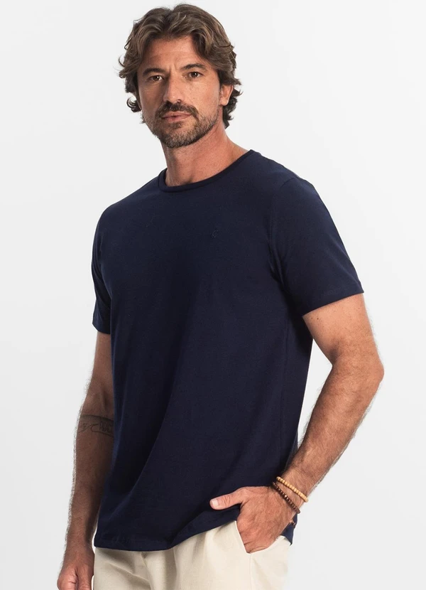 Diametro - Camiseta Masculina Basica Azul 4