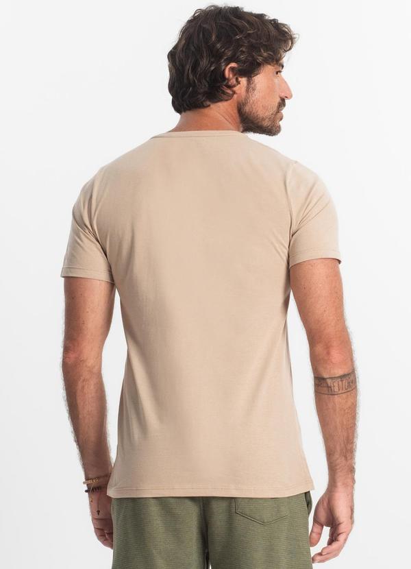 Diametro - Camiseta Masculina Basica Bege 2