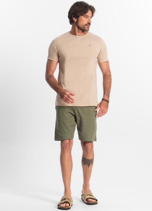 Diametro - Camiseta Masculina Basica Bege 3