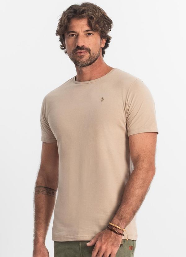 Diametro - Camiseta Masculina Basica Bege 4