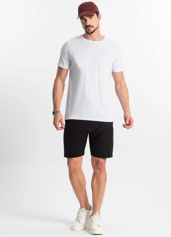 Diametro - Camiseta Masculina Basica Branco 3