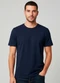 Rovitex - Camiseta Básica com Gola Redonda Marrom - variação: Azul
