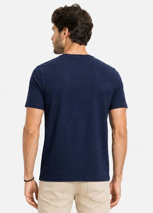 Select - Camiseta Masculina Básica em Malha Rover Azul - SELECT
