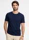 Select - Camiseta Masculina Básica em Malha Rover Azul - variação: Azul
