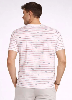 Select - Camiseta Masculina Básica Gola Redonda Bege - SELECT