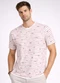 Select - Camiseta Masculina Básica Gola Redonda Bege - variação: Bege