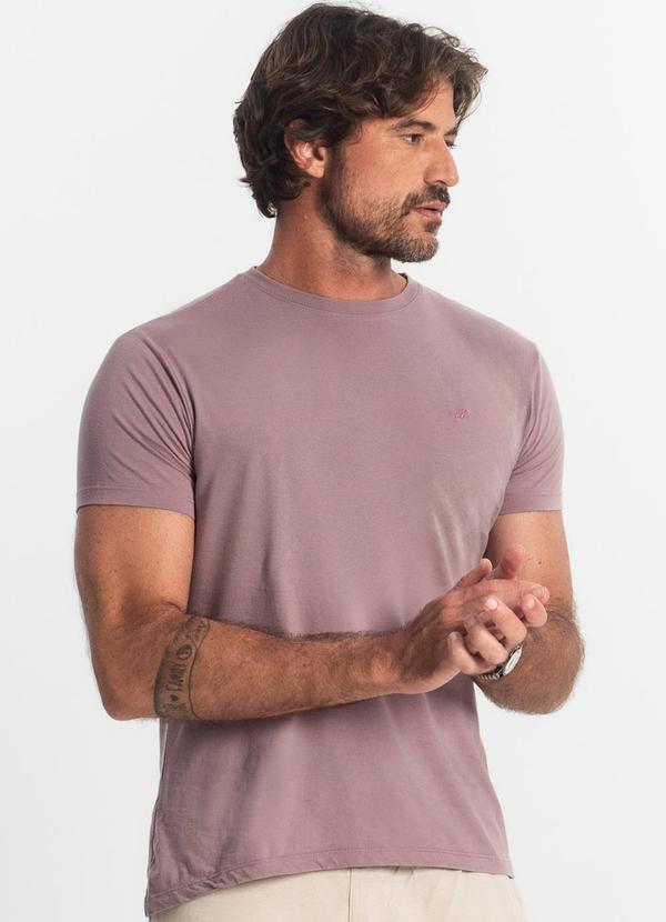 Select - Camiseta Masculina Básica Lilás