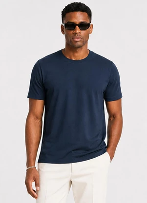 Select - Camiseta Masculina Básica Manga Curta Azul - SELECT