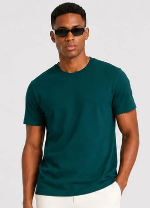 Select - Camiseta Masculina Básica Manga Curta Verde - SELECT
