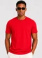 Select - Camiseta Masculina Básica Manga Curta Branco - variação: Vermelho