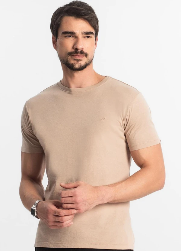 Select - Camiseta Masculina Básica Marrom 3