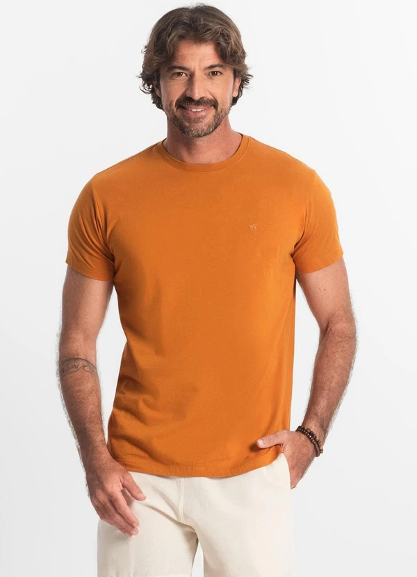Select - Camiseta Masculina Básica Marrom 3