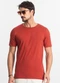 Diametro - Camiseta Meia Malha Masculina Marrom - variação: Vermelho