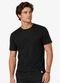 Diametro - Camiseta Masculina Básica Pique Bege - variação: Preto