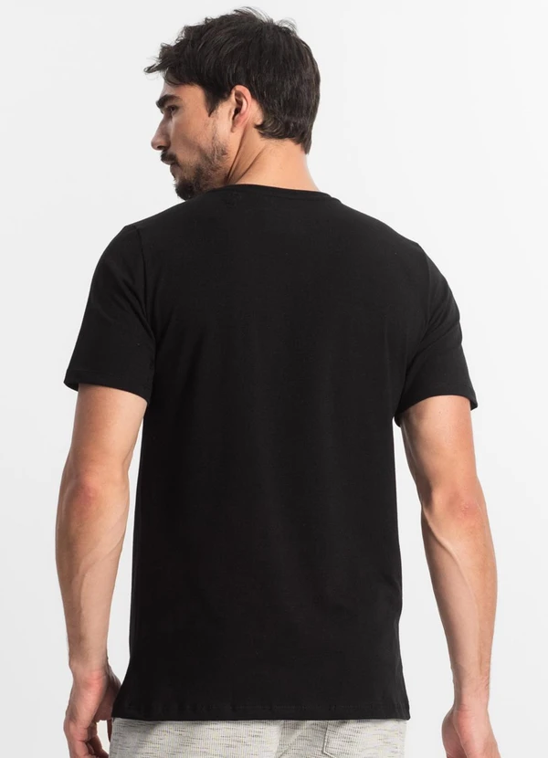 Diametro - Camiseta Masculina Basica Preto 2