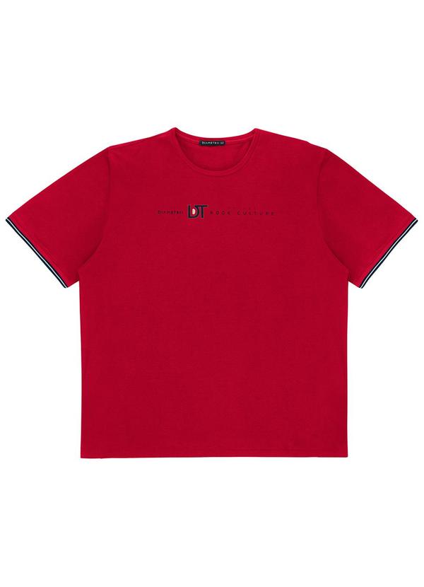 Diametro - Camiseta Masculina Básica Vermelho