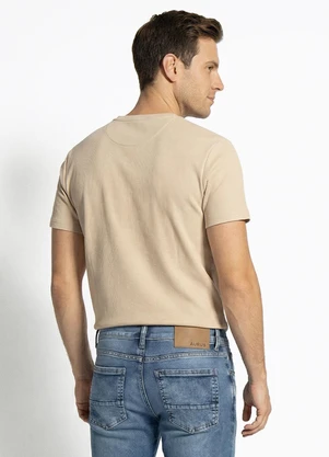 Fakini - Camiseta Masculina Bege - FAKINI