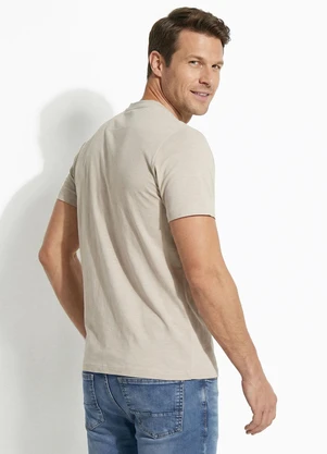 Fakini - Camiseta Masculina Bege - FAKINI