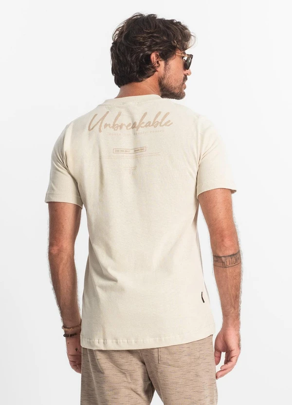 Diametro - Camiseta Masculina Bege 2