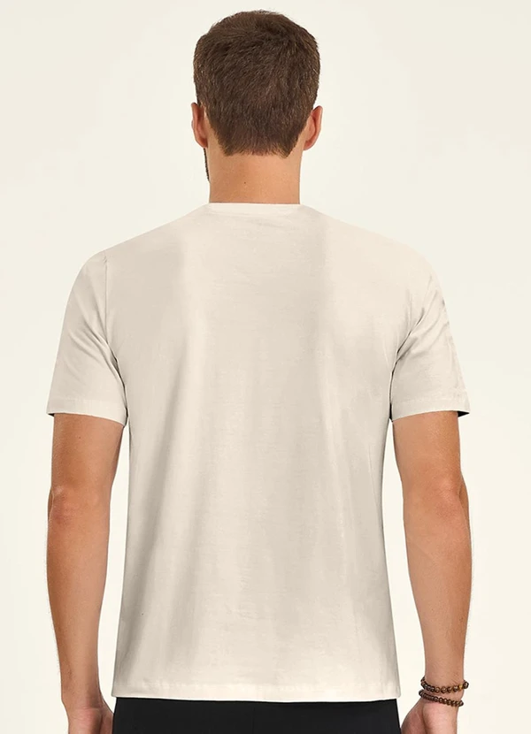 Diametro - Camiseta Masculina Bege 2
