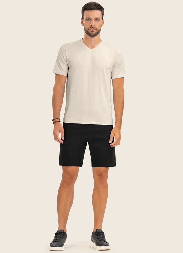 Diametro - Camiseta Masculina Bege 3