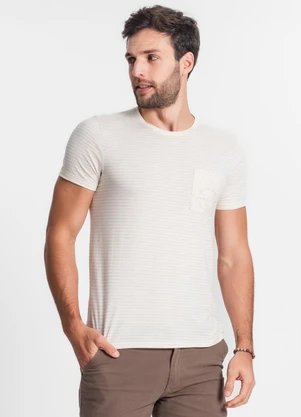 Rovitex - Camiseta Masculina Bege - ROVITEX