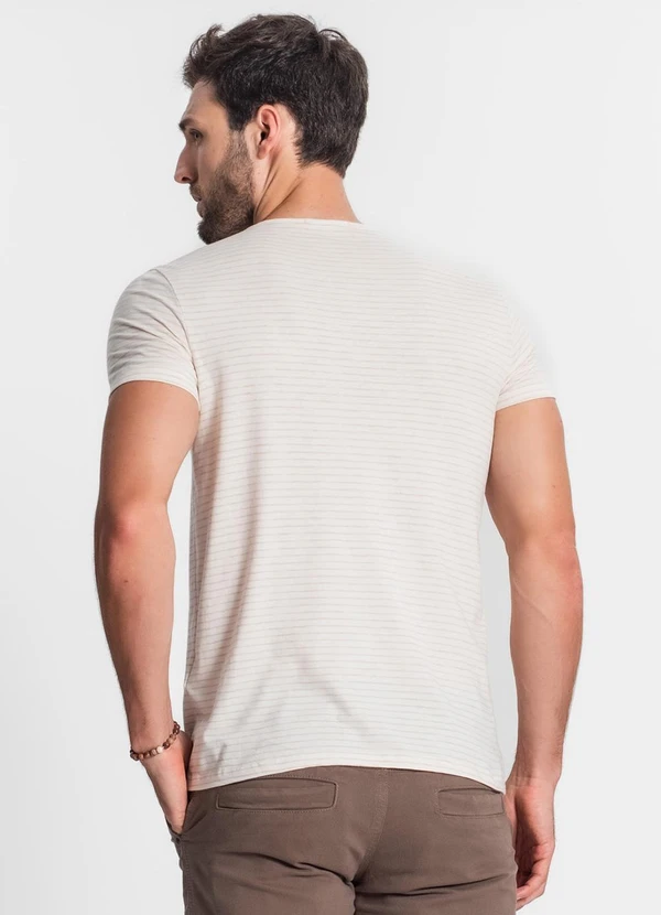 Rovitex - Camiseta Masculina Bege 2