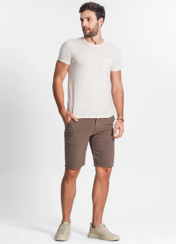 Rovitex - Camiseta Masculina Bege 3