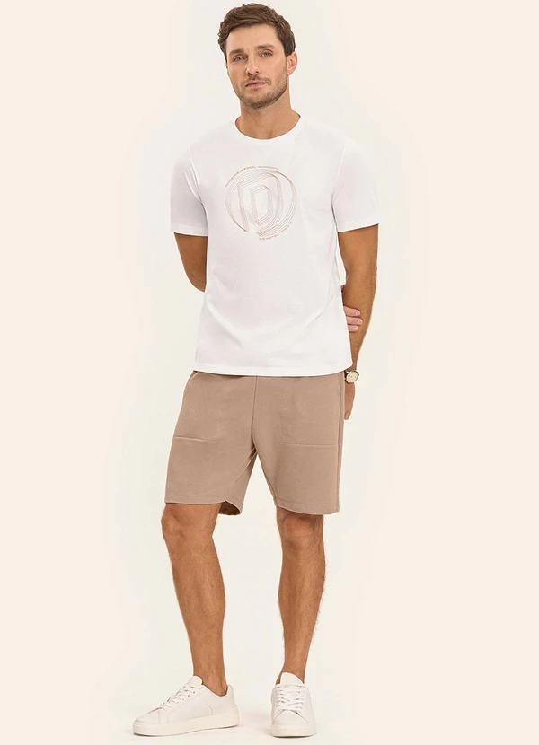 Diametro - Camiseta Masculina Bege 3